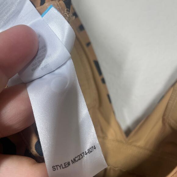 ModCloth Large Bonita One-Piece Swimsuit Brown Animal Print Tie Side Swimwear - Picture 13 of 13